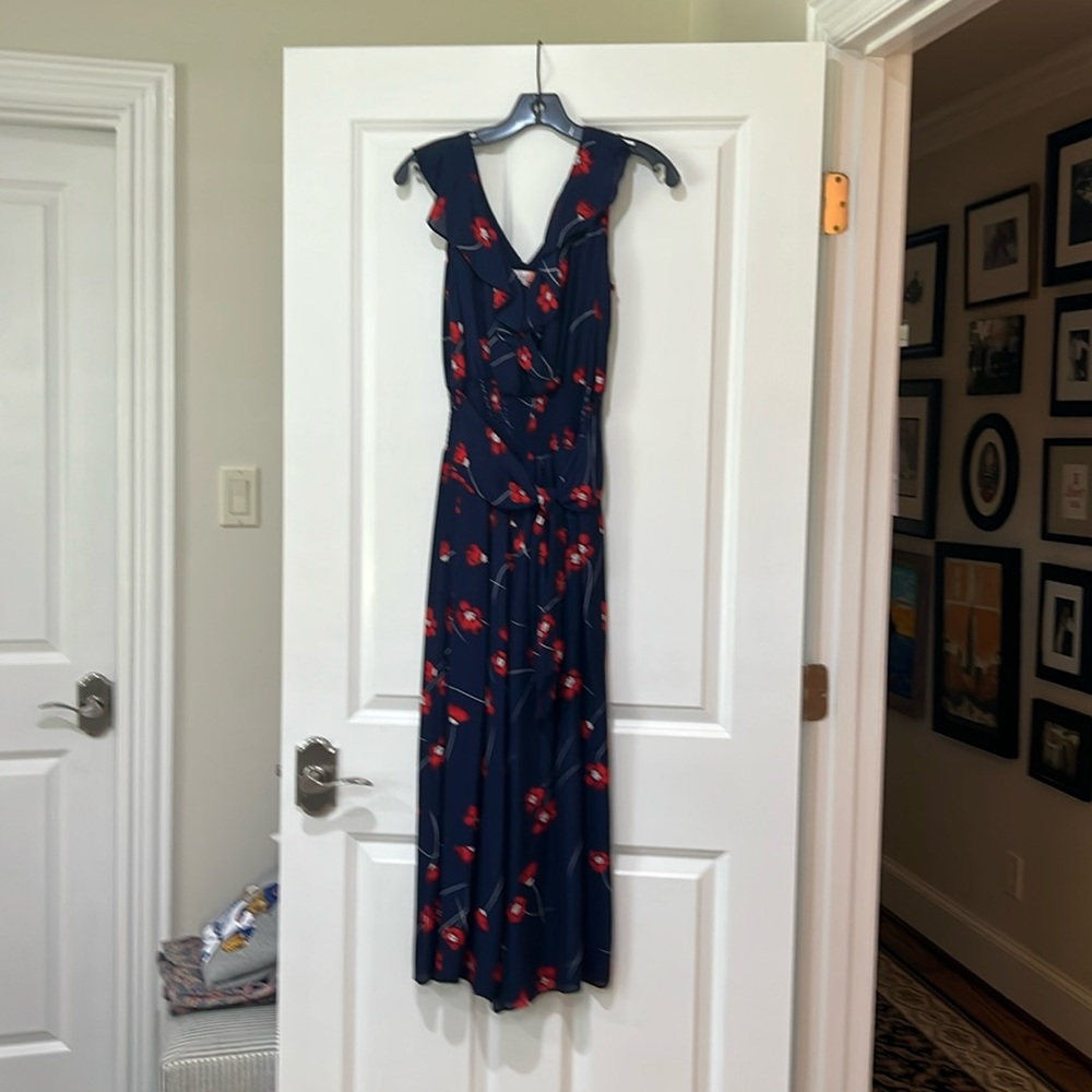 Parker navy and red poppy jumpsuit women’s size 6 excellent condition room